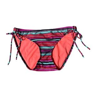 Athleta | Santa Cruz Bikini Bottoms Multicolor Stripes Size Medium